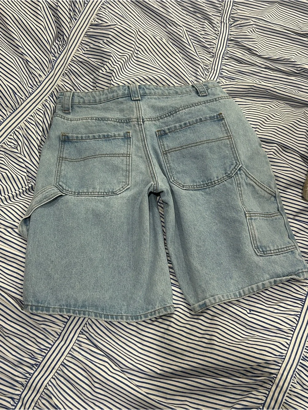 Edikted Denim Carpenter Shorts - Picture 3 of 7